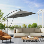 Parasol ogrodowy Zeleno z korbką, wodoodporny, z ochroną UV, regulowany kąt nachylenia, na balkon, taras i ogród