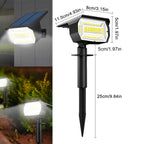 Lampy LED solne Zeleno do oświetlenia krajobrazu, wodoodporne, z trzema trybami, idealne do ogrodu, trawnika i ścieżek.