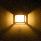 Zasilana energią słoneczną wodoodporna lampa ścienna LED z filamentem wolframowym, czujnik ruchu, do ogrodu, zestaw od 1 do 4 sztuk