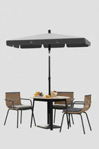 Parasol ogrodowy prostokątny 200×125 cm — do balkonu i ogrodu - Zeleno