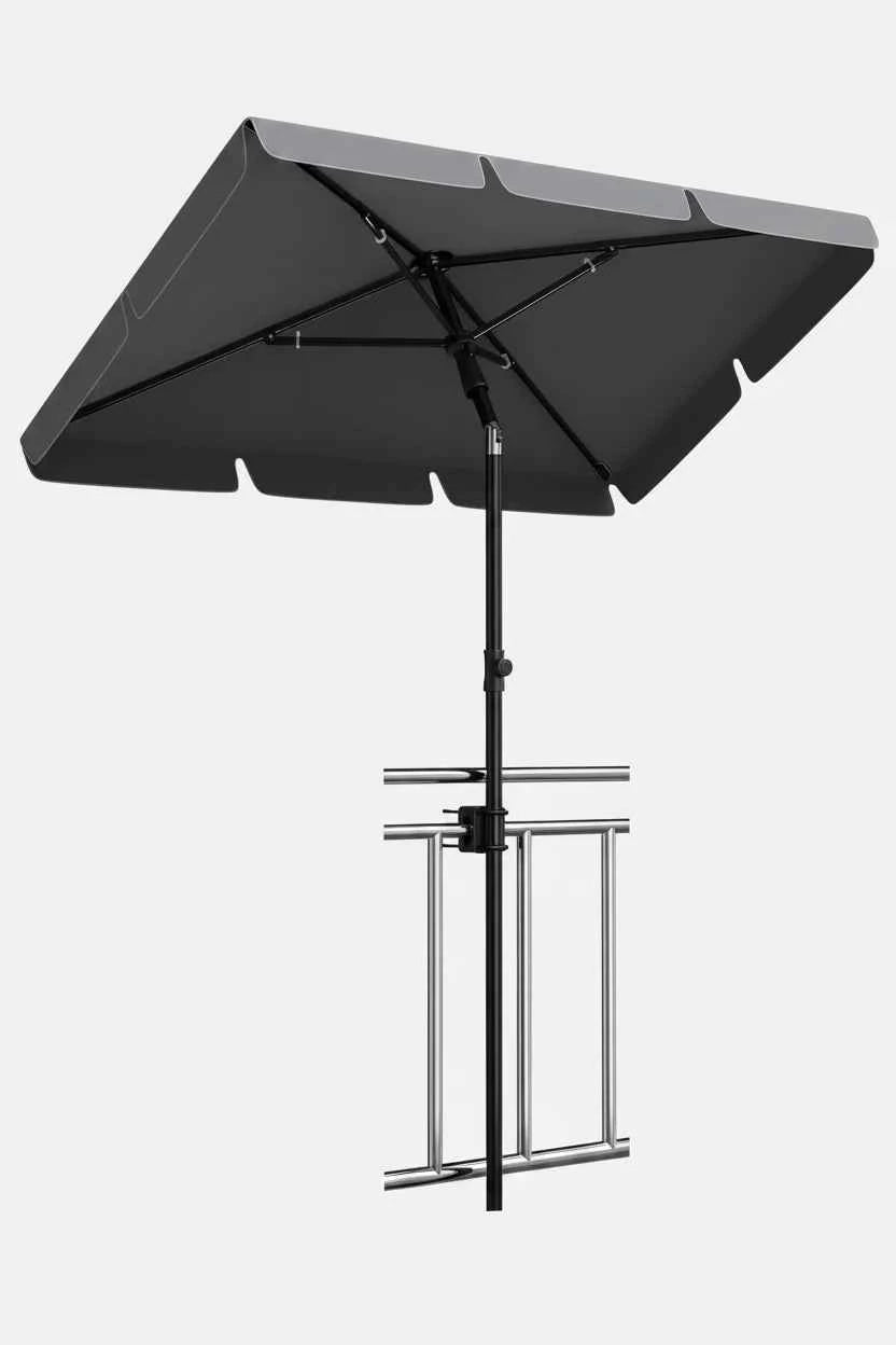 Parasol ogrodowy prostokątny 200×125 cm — do balkonu i ogrodu - Zeleno