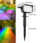 Lampy LED solne Zeleno do oświetlenia krajobrazu, wodoodporne IP65, 72 LED, z trzema trybami, na ogród i ścieżki na zewnątrz