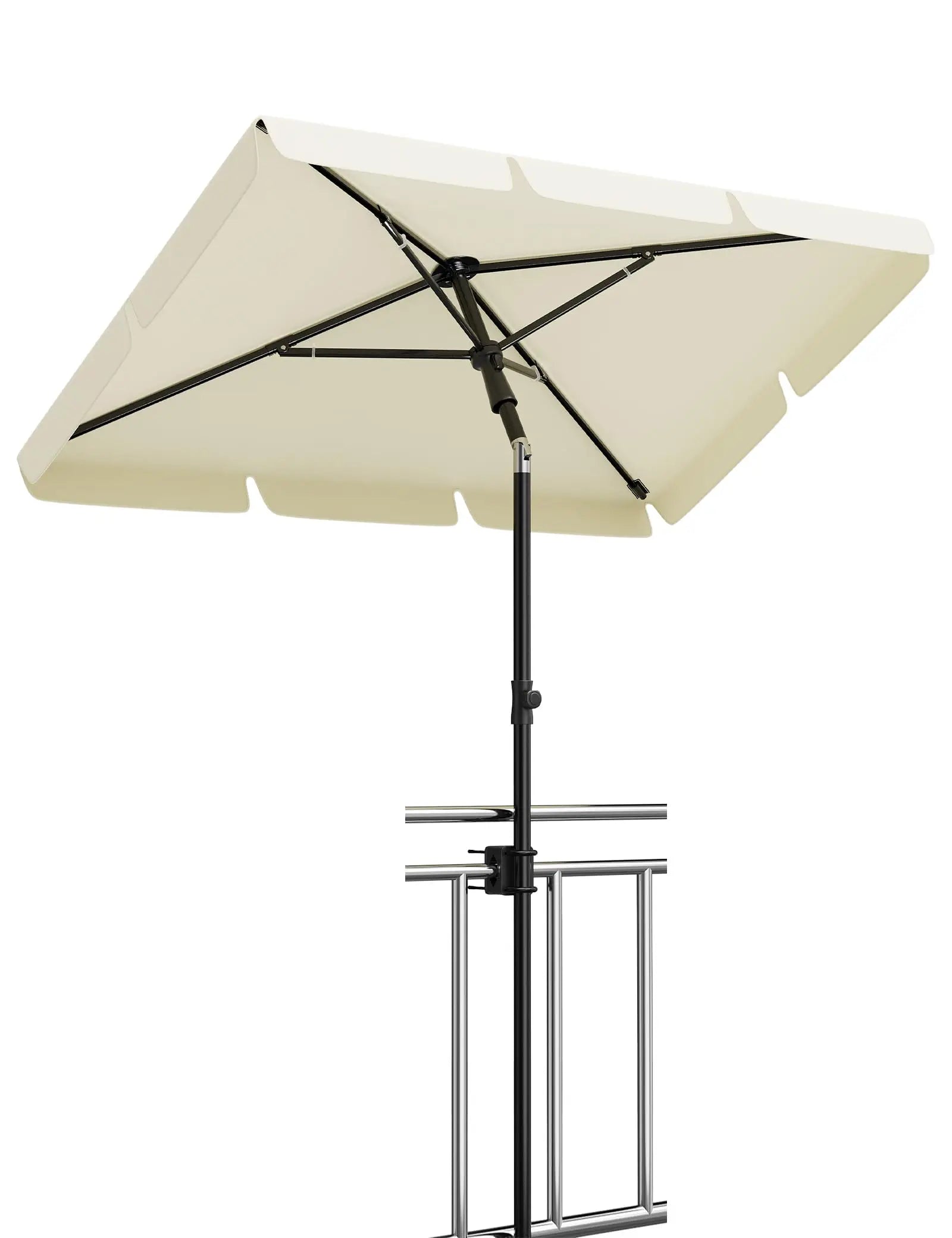 Parasol ogrodowy prostokątny 200×125 cm — do balkonu i ogrodu - Zeleno