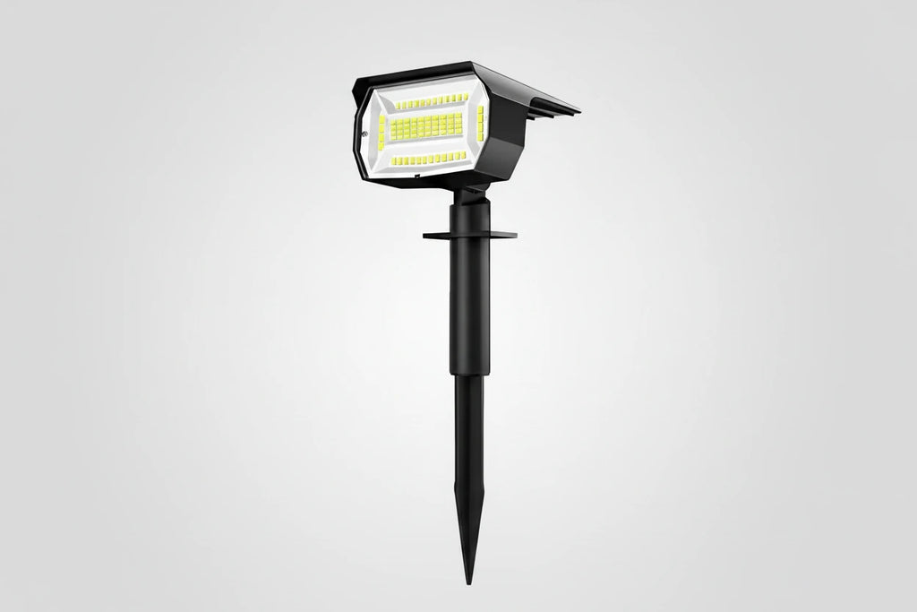 Lampy LED solne Zeleno do oświetlenia krajobrazu, wodoodporne IP65, z 72/68 LED, trzy tryby pracy na ogród i ścieżki